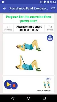 Resistance Band exercises Screen Shot 2