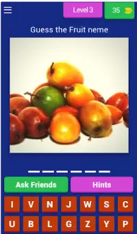 Fruits - Vegetables Quiz Screen Shot 3