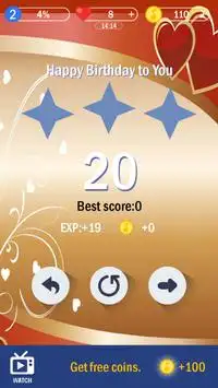 Piano Tiles Gold Romantic Screen Shot 2