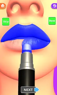 Labbra fatte! Soddisfacente gioco 3D ASMR Lip Art Screen Shot 2