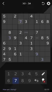 Sudoku  (Täglich, Normal, Diagonal, Hyper) Screen Shot 2
