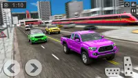 Train vs Prado Racing 3D: Advance Racing Revival Screen Shot 1