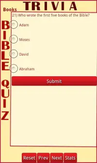 Trivia Bible Quiz Screen Shot 1