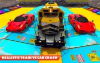 Tren Vs Araba Kazası: Yarış Oyunları 2019 Screen Shot 4