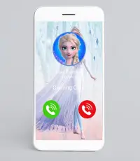 Call from a princess video call and chat Prank Screen Shot 2