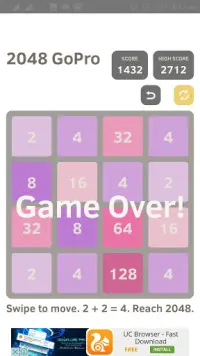 2048 Go Pro - Puzzle Game Screen Shot 1