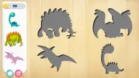 Dinosaur Puzzle & Coloring Game Screen Shot 0