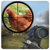 الدجاج تبادل لاطلاق النار 3D قناص مطلق النار