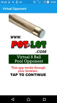 Virtual 8 Ball Pool Opponent Screen Shot 0