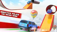 पुलिस कार स्टंट: मेगा रैंप फ्री कार रेसिंग गेम्स Screen Shot 4