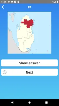 Qatar: Municipalities & Provinces Map Quiz Game Screen Shot 4