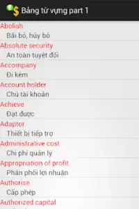 Vocabulary for Accountant Screen Shot 3