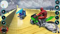 Superhero Bike Stunts 3D Race Screen Shot 19