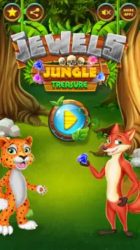 Jewels Jungle Treasure - Block Puzzle Hexa Screen Shot 1