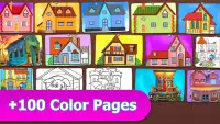 Idle Home Painting Game: House Coloring Pages Screen Shot 2