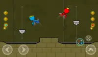 Red and Blue Stickman : Animation Parkour Screen Shot 14