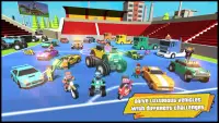 Blocky Dude Theft Crime Wars - Gangster Auto City Screen Shot 1