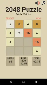 2048 Câu đố cổ điển Screen Shot 1