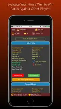 Horse Race Manager Game Online Screen Shot 2