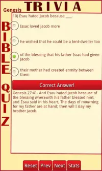 Trivia Bible Quiz Screen Shot 0