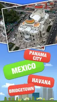 世界の都市地理ゲーム Screen Shot 1