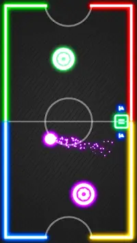 Air Hockey Glow: 2 Players Screen Shot 2