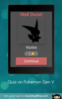 Quiz on Pokemon Gen V Screen Shot 14