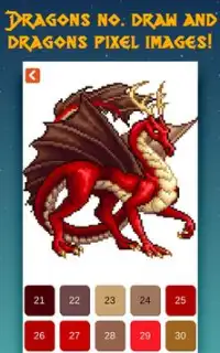 Dragon Pixels Art – Dragon Color By Number Screen Shot 5