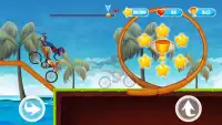 Hills Moto Yarışı Oyunu - Süper Çocuk Stunt Jump Screen Shot 0