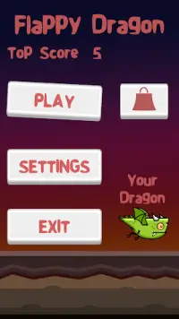 Flappy Dragon: Fly Again! Screen Shot 0