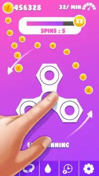 fidget spinner - reduce stress and have fun Screen Shot 1