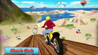 moto rider beach racing stunt drive Screen Shot 2