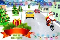 Rider entrega presente bicycle virtual santa BMX Screen Shot 6