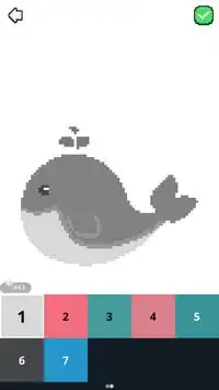 Shark Coloring By Number-Pixel Art Screen Shot 6