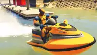 Super Hero Extreme Jet Ski Racing: Paw Racing Game Screen Shot 6