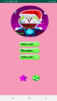 Best contact Fake Chat dorae And Video Call Screen Shot 2