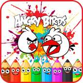 Coloring  Angry Bird for Kids