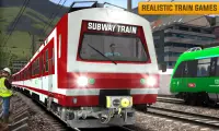 Euro Train Driving Simulation 3D: Free Train Games Screen Shot 1