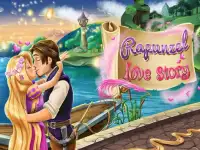 Long Hair Princess kissing and love story Screen Shot 1