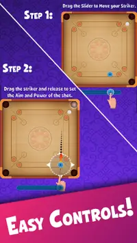 Carrom Clash  Realtime Multiplayer Free Board Game Screen Shot 0