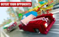 Blocky Car : City Highway Traffic Race Driving 3D Screen Shot 2