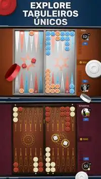Backgammon Go online: jogo de tabuleiro grátis Screen Shot 1