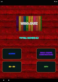 Who Quiz Screen Shot 12