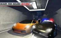Policía Noche Coche Escapar 3D Screen Shot 10