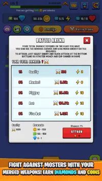 Idle Royale Weapon Merger Screen Shot 4