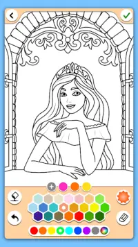 Princess Coloring Game Screen Shot 1