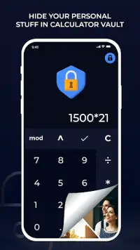 Calculator Vault: Secure Photo Screen Shot 0