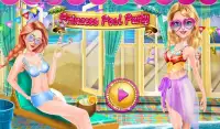पूल पार्टी राजकुमारी खेलों Screen Shot 6
