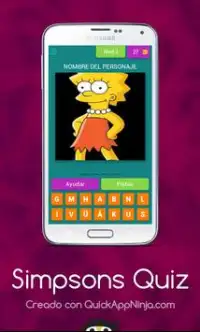 Simpsons Quiz Screen Shot 3
