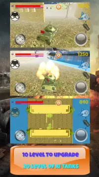 タンク戦争 ブリッツ-  3Dマルチプレイヤー戦闘射撃 Screen Shot 3